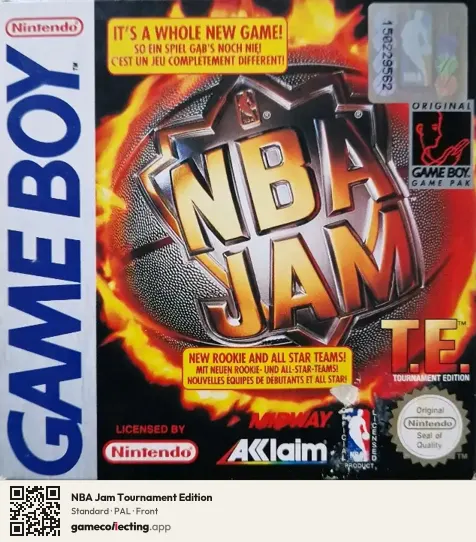 NBA Jam Tournament Edition Game Boy, PAL box front