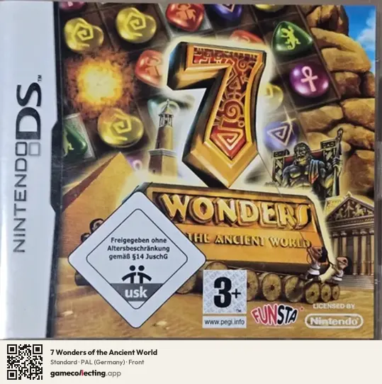 7 Wonders of the Ancient World Nintendo DS, Germany box front