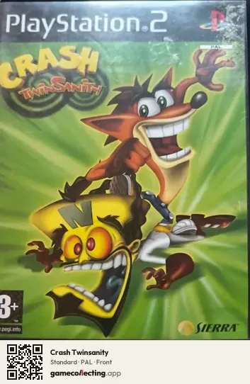 Crash Twinsanity PlayStation 2, PAL box front
