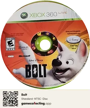 Bolt Xbox 360, NTSC disc