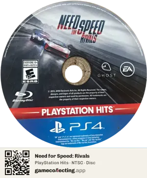 Need for Speed: Rivals PlayStation 4, NTSC disc