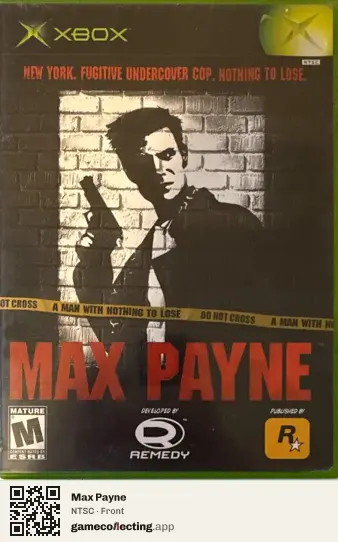 Max Payne Xbox, NTSC box front