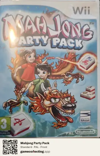 Mahjong Party Pack Nintendo Wii, PAL box front