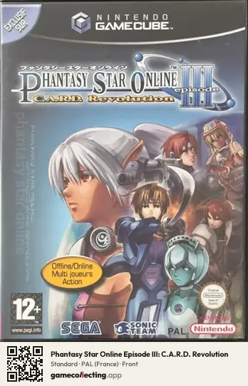 Phantasy Star Online Episode III: C.A.R.D. Revolution Nintendo GameCube, France box front