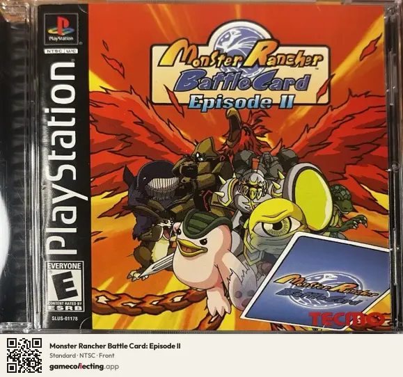 Monster Rancher Battle Card: Episode II PlayStation, NTSC box front