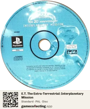 E.T. The Extra-Terrestrial: Interplanetary Mission PlayStation, PAL disc