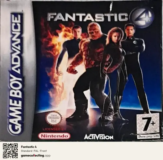 Fantastic 4 Game Boy Advance, PAL box front