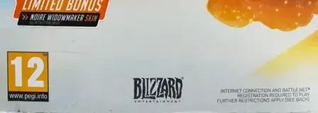 Overwatch, the PEGI square on its front