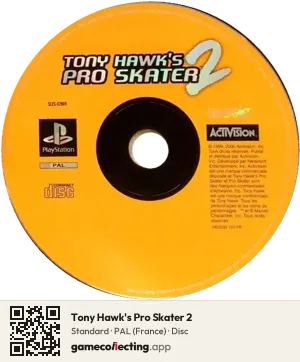 Tony Hawk's Pro Skater 2 PlayStation, PAL disc