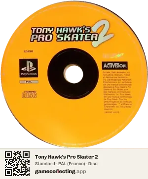 Tony Hawk's Pro Skater 2 PlayStation, PAL disc
