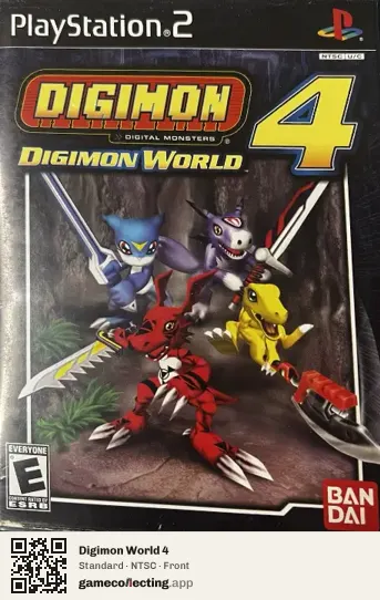 Digimon World 4 PlayStation 2, NTSC box front