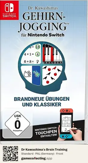 Dr Kawashima's Brain Training Nintendo Switch, Germany box front