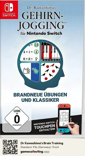 Dr Kawashima's Brain Training Nintendo Switch, Germany box front