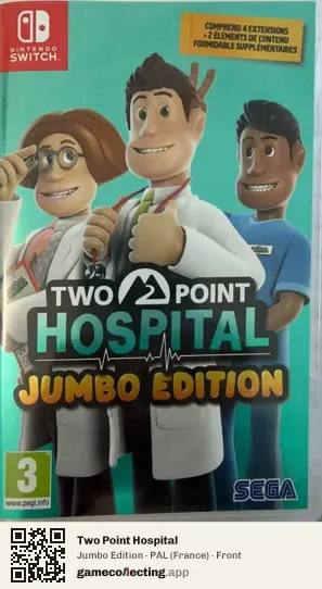 Two Point Hospital Nintendo Switch, France box front