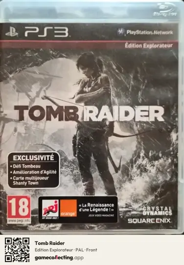 Tomb Raider PlayStation 3, PAL box front