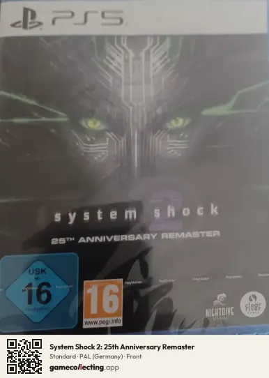 System Shock 2: 25th Anniversary Remaster PlayStation 5, Germany box front