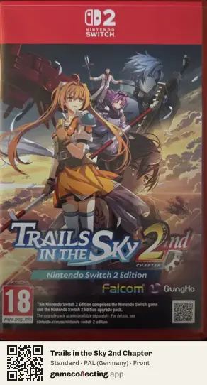 Trails in the Sky 2nd Chapter Nintendo Switch 2, Germany box front