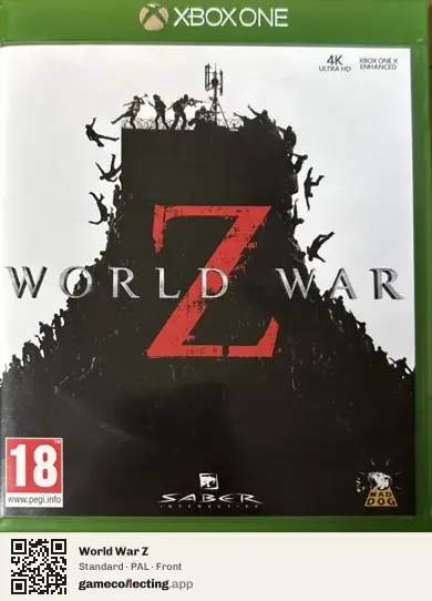 World War Z Xbox One, PAL box front