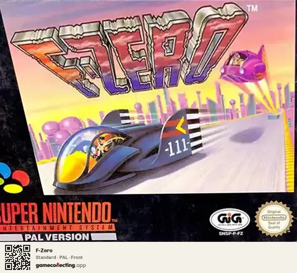 F-Zero Super Nintendo Entertainment System, PAL box front