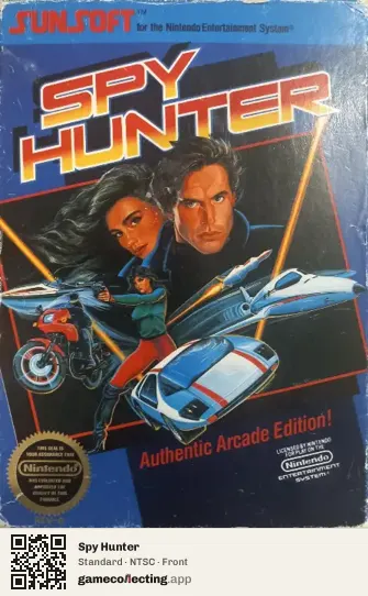 Spy Hunter Nintendo Entertainment System, NTSC box front