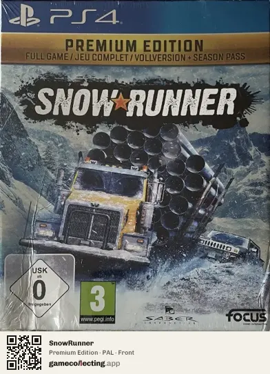SnowRunner PlayStation 4, PAL box front