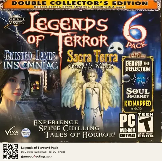 Legends of Terror 6 Pack Computer, NTSC box front