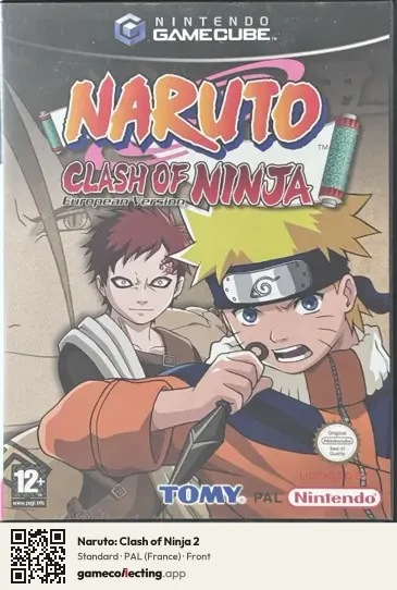 Naruto: Clash of Ninja 2 Nintendo GameCube, France box front