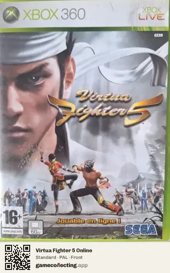 Virtua Fighter 5 Online Xbox 360, PAL box front