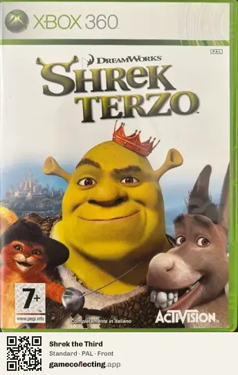 Shrek the Third Xbox 360, PAL box front