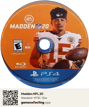 Madden NFL 20 PlayStation 4, NTSC disc