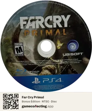 Far Cry Primal PlayStation 4, NTSC disc