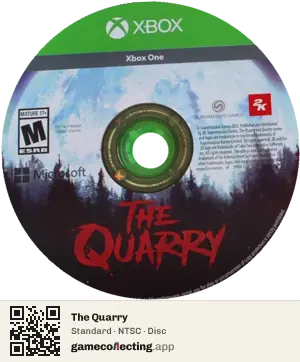 The Quarry Xbox One, NTSC disc