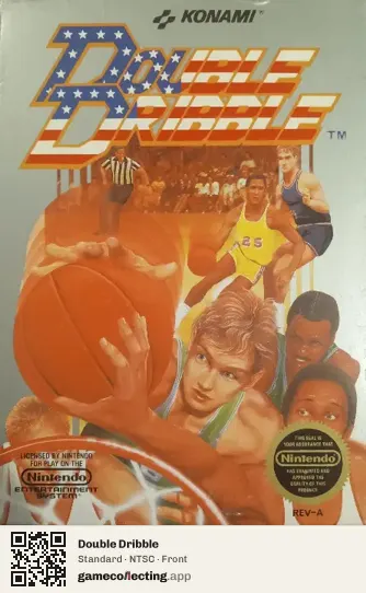 Double Dribble Nintendo Entertainment System, NTSC box front