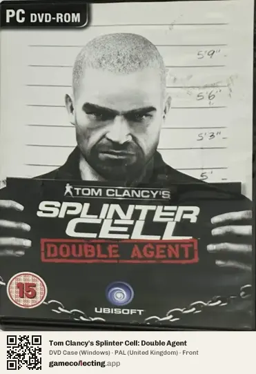 Tom Clancy's Splinter Cell: Double Agent Computer, United Kingdom box front