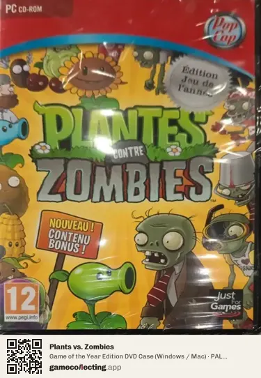 Plants vs. Zombies Computer, France box front