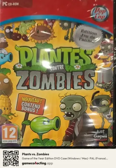 Plants vs. Zombies Computer, France box front