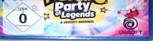 Rabbids: Party of Legends, the USK square on its front