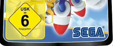 Sonic Rivals 2, the USK square on its front