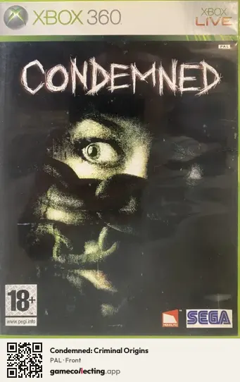 Condemned: Criminal Origins Xbox 360, PAL box front