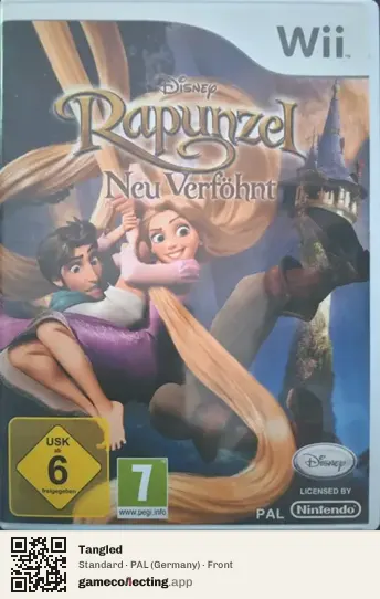 Tangled Nintendo Wii, Germany box front