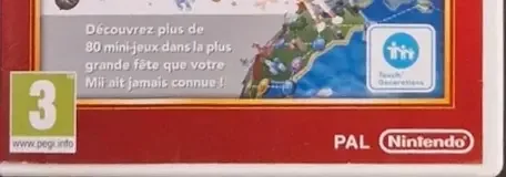 Wii Party, the PEGI square on its front