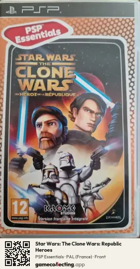 Star Wars: The Clone Wars: Republic Heroes PlayStation Portable, France box front