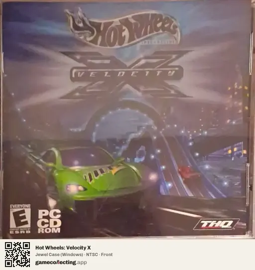 Hot Wheels: Velocity X Computer, NTSC box front
