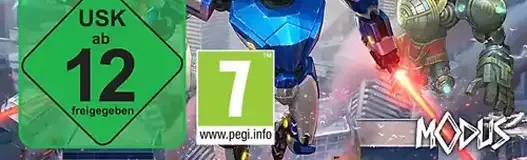 Override: Mech City Brawl, the USK square on its front