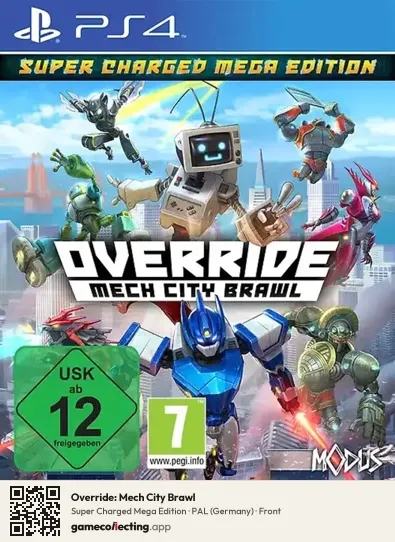 Override: Mech City Brawl PlayStation 4, Germany box front