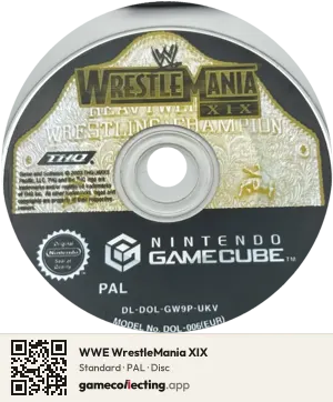 WWE WrestleMania XIX Nintendo GameCube, PAL disc