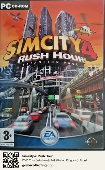SimCity 4: Rush Hour Computer, United Kingdom box front