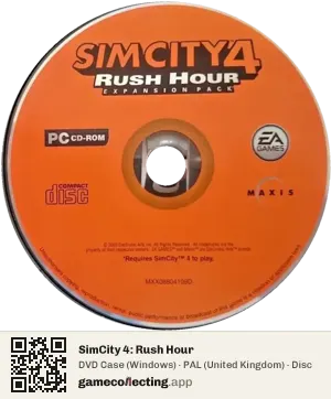 SimCity 4: Rush Hour Computer, PAL disc