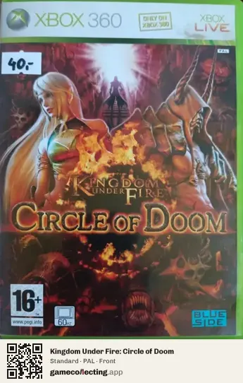 Kingdom Under Fire: Circle of Doom Xbox 360, PAL box front