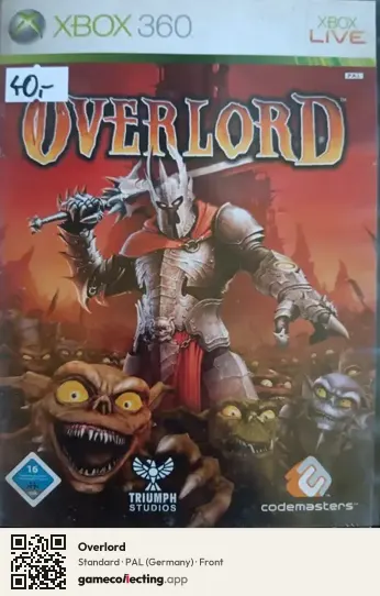 Overlord Xbox 360, Germany box front